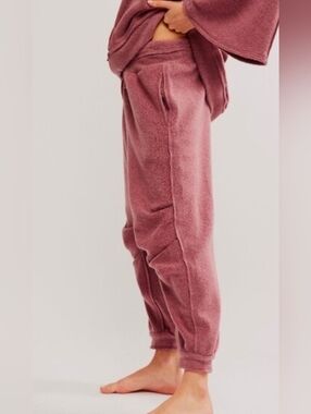 Free People Day Off Fleece Joggers Wild Ginger Size Large & Small Soldout*NWT$78